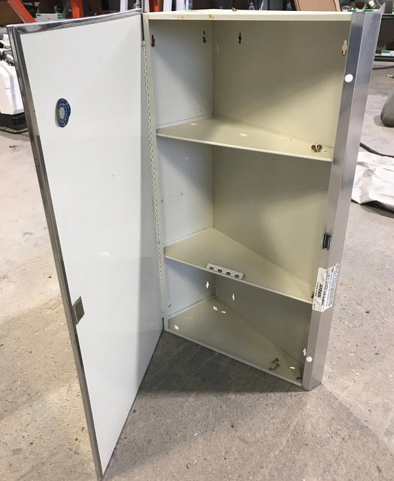 Used Mirrored Medicine Corner Cabinet