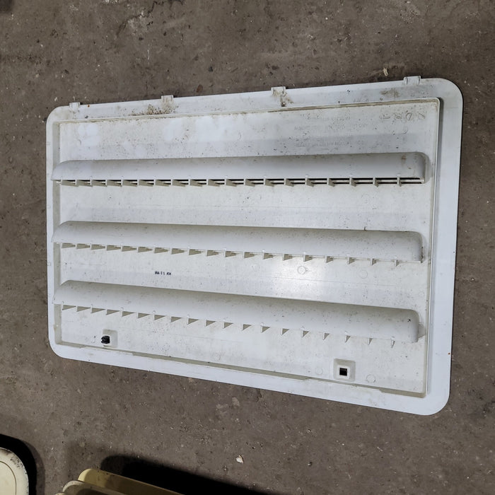 Used Norcold 617778 - Yellowed Air Intake Side Refrigerator Vent- NO FRAME