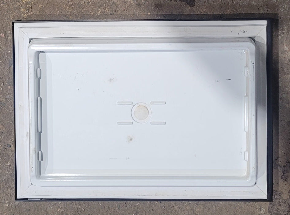 Used Norcold Refrigerator Freezer Door 638837 - 21 7/8" W x 15 3/8" H