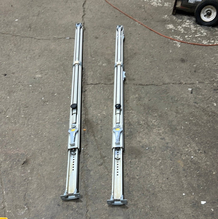 Used Norseman Sunburst Classic Satin rv awning arm set complete - Young Farts RV Parts