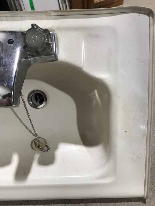 Used Bathroom Sink, Off-White - 20" X 15 1/2"