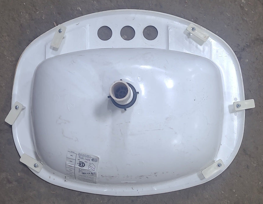 Used Bathroom Sink, Off-White - 20" X 16" X 6 1/2"D