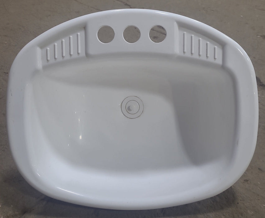 Used Bathroom Sink, Off-White - 20" X 16" X 6 1/2"D