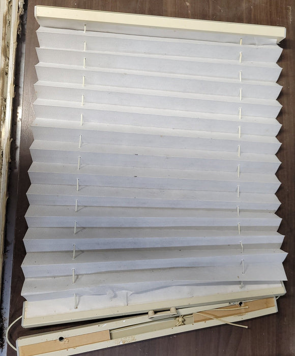 Used Off-White Skylight Blind 13 1/2" W X 19 3/4" L