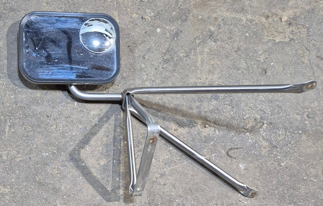 Used Old Style Motorhome Side View Mirror- Passenger Side