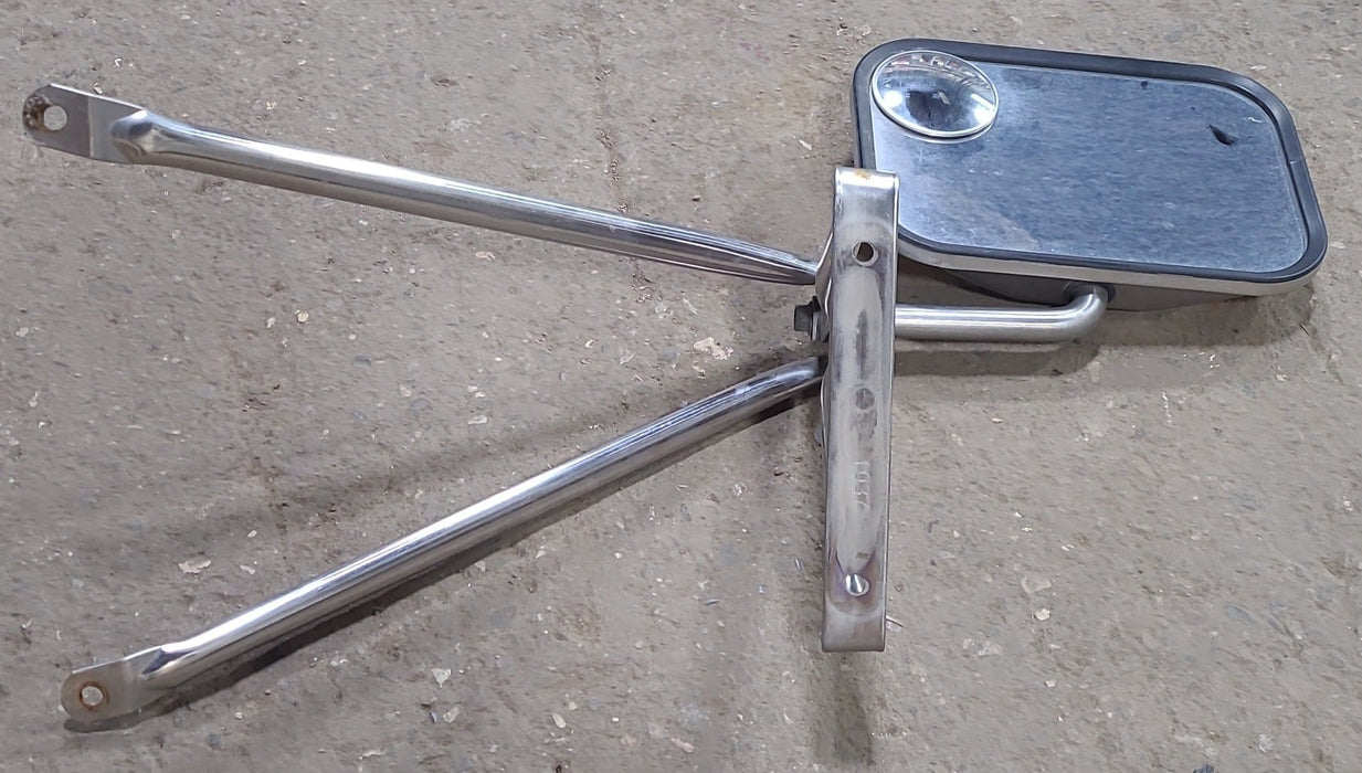 Used Old Style Motorhome Side View Mirror- Passenger Side