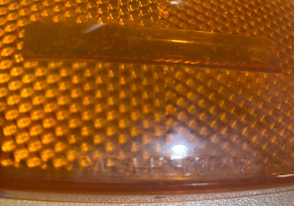 Used Optronics SAE-A-P2-DOT-02 Replacement Lens for Marker Light - Amber