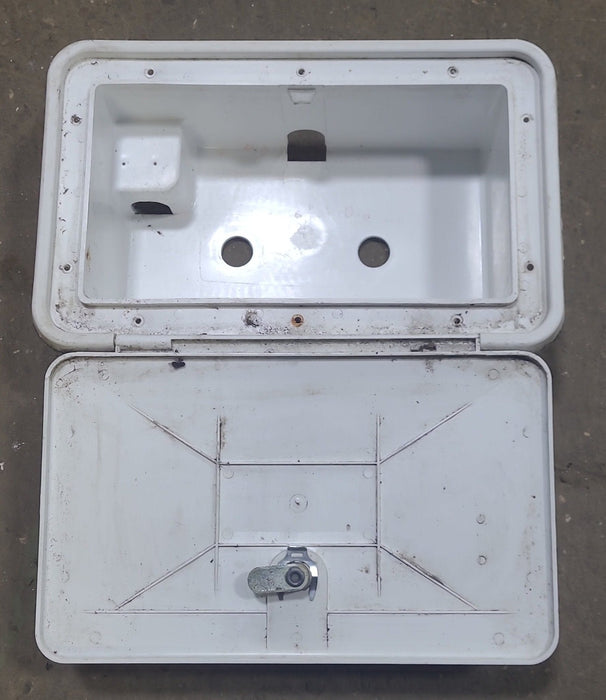 Used Outdoor Shower Housing Compartment 13 1/2" X 8 1/2" X 3 3/4" D - Young Farts RV Parts