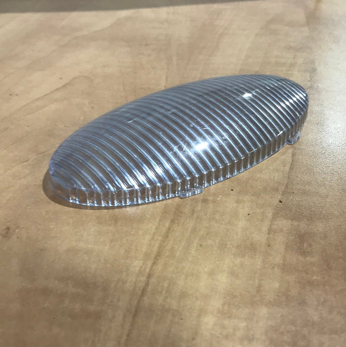 Used Oval Porch Light Lens Only - Clear