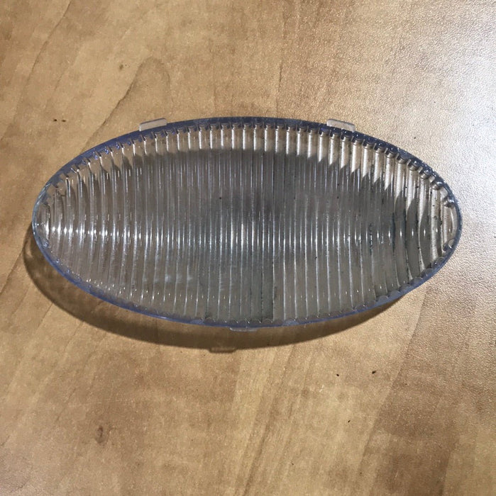 Used Oval Porch Light Lens Only - Clear