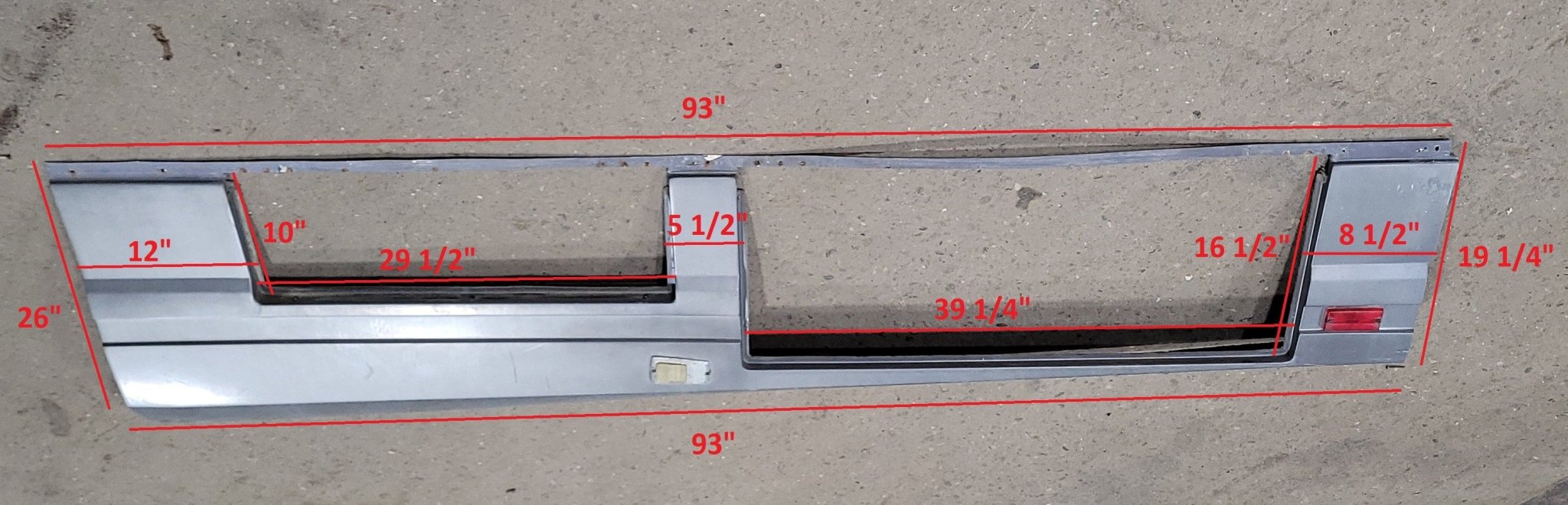 Used Pace Arrow Body Panel- Driver Side Rear Section
