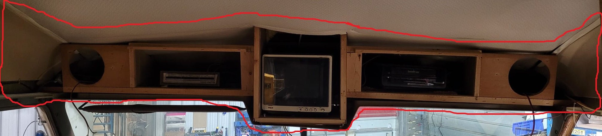 Used Pace Arrow Entertainment System Housing- Upper Cab