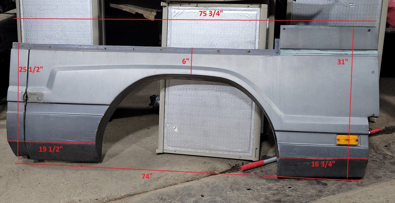 Used Pace Arrow Fender Skirt 75 3/4" X 31" Passenger Side Front