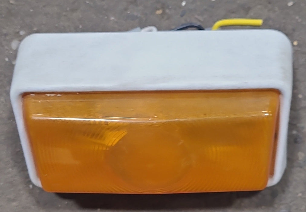 Used Porch Light - Amber Lens - 5 7/8" X 3 1/2" - No Switch
