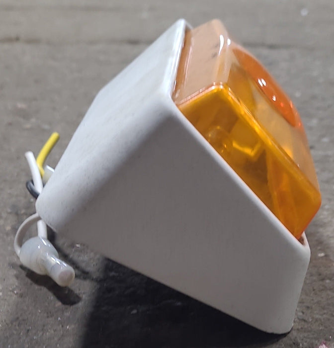 Used Porch Light - Amber Lens - 5 7/8" X 3 1/2" - No Switch