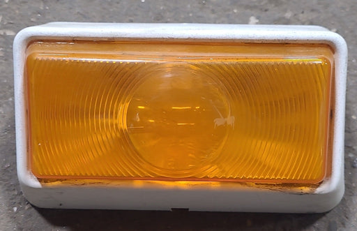 Used Porch Light Amber 5 7/8" X 3 1/2" - Young Farts RV Parts