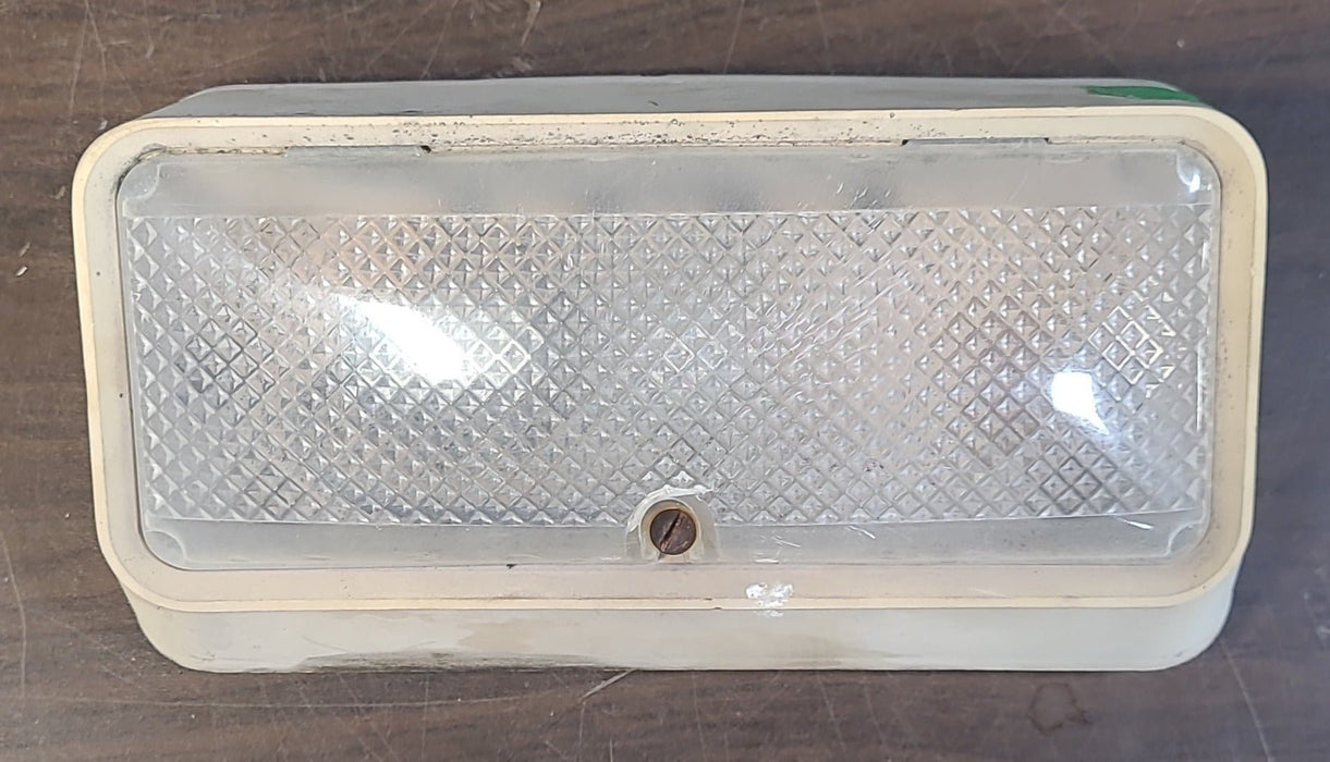 Used Porch Light - Clear Lens -  6 3/8" X 3 1/2" - No Switch