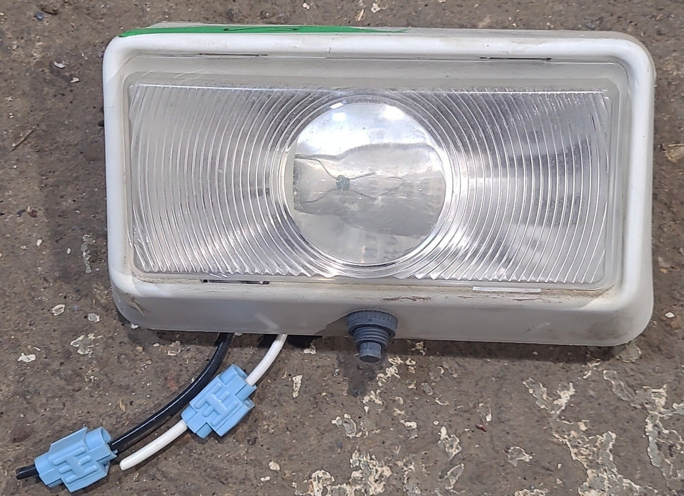 Used Porch Light - Clear Lens -  5 3/4" X 3 1/2" - Has switch