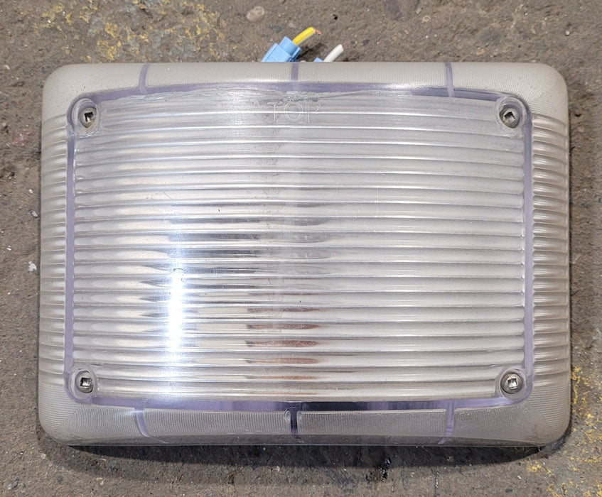 Used Porch Light - Clear Lens - 8 1/4" x 6" - No switch - Young Farts RV Parts