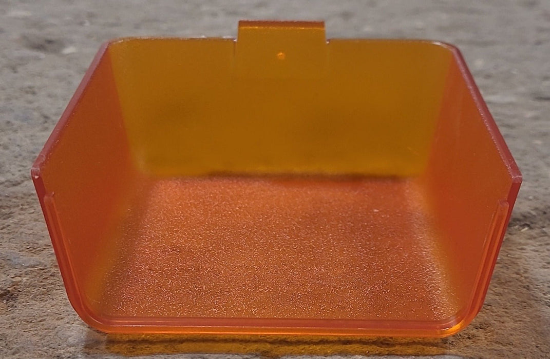 Used Porch Light Replacement Lens, Amber 3 3/4" X 3 3/4"