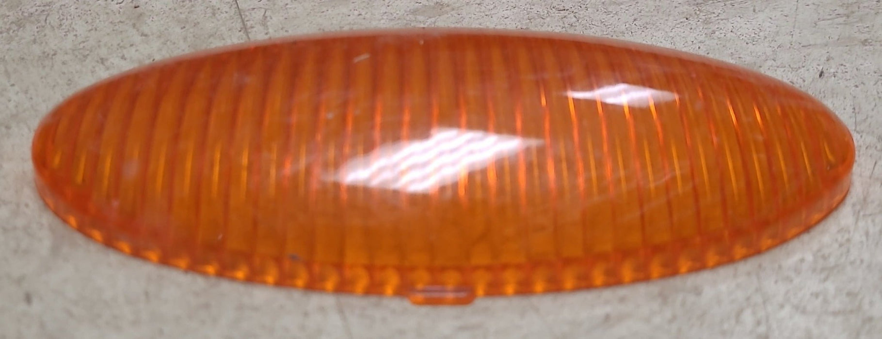 Used Porch Light Replacement Lens, Amber 5 1/2" X 2 3/4"