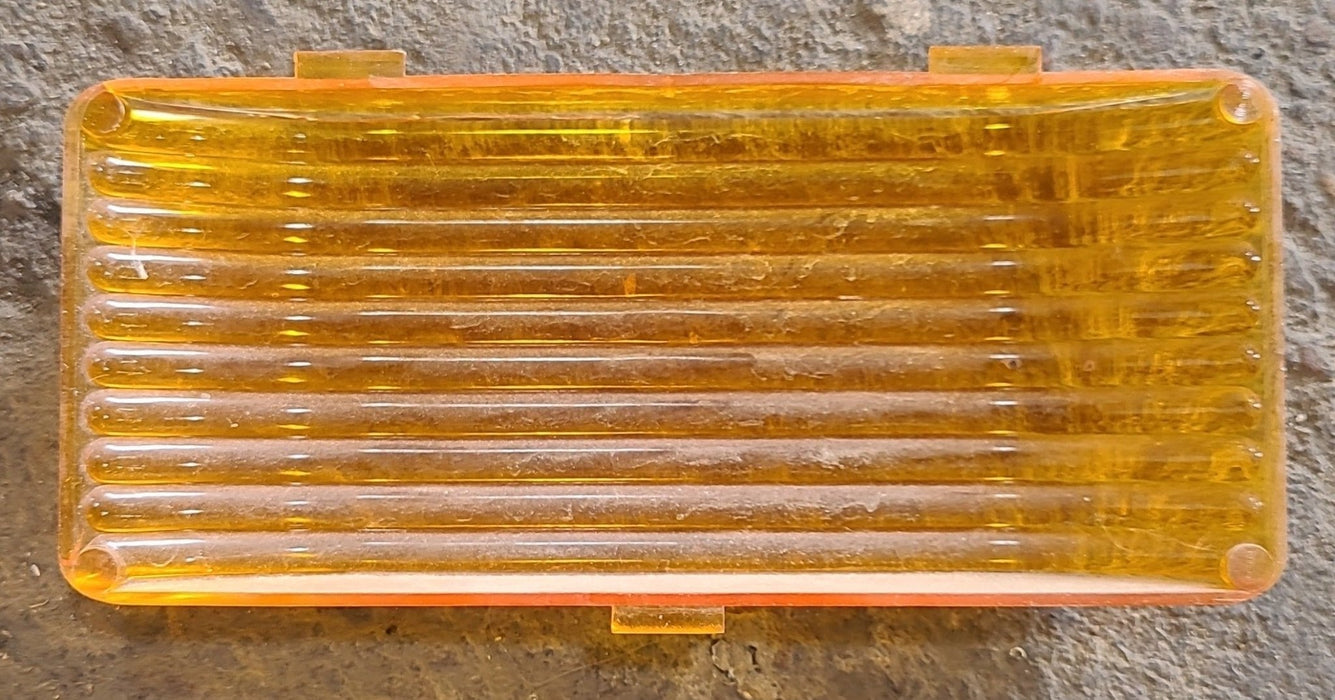 Used Porch Light Replacement Lens, Amber 5 3/8" X 2 3/8"