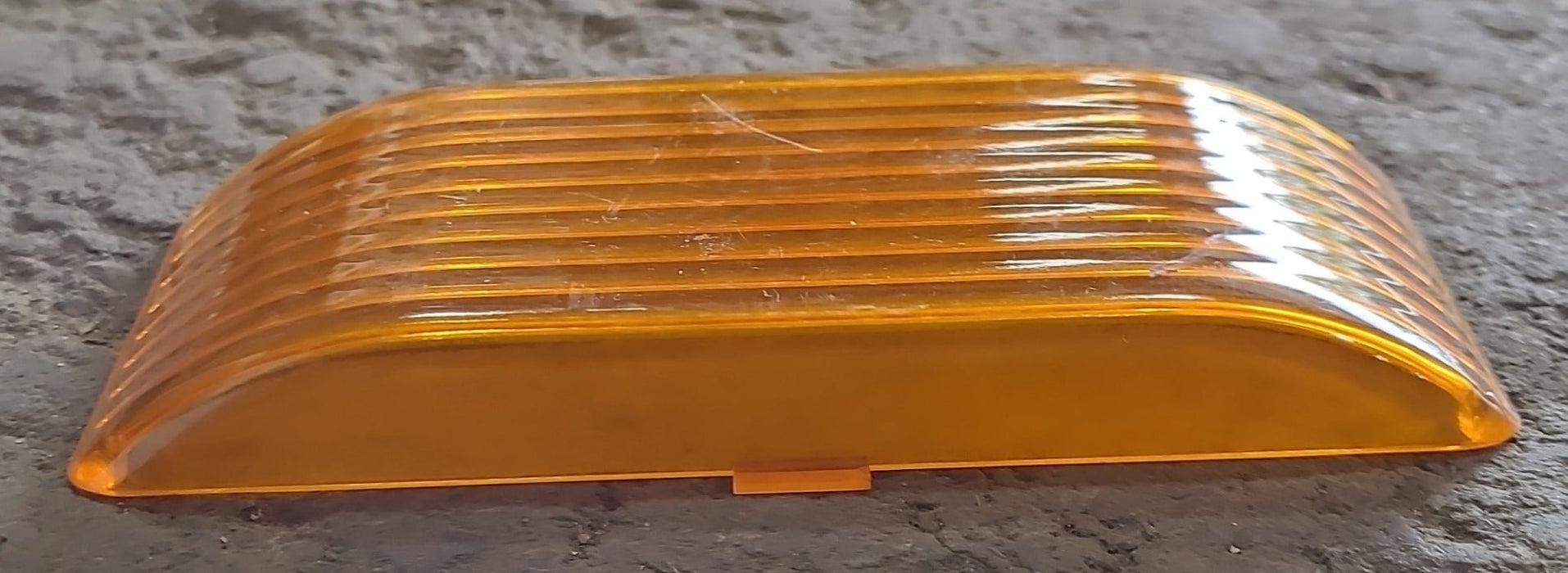 Used Porch Light Replacement Lens, Amber 5 3/8" X 2 3/8"