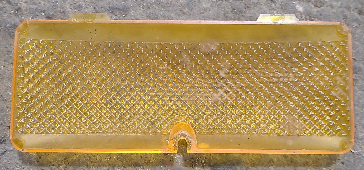 Used Porch Light Replacement Lens, Amber 5 7/8" X 2 3/8"