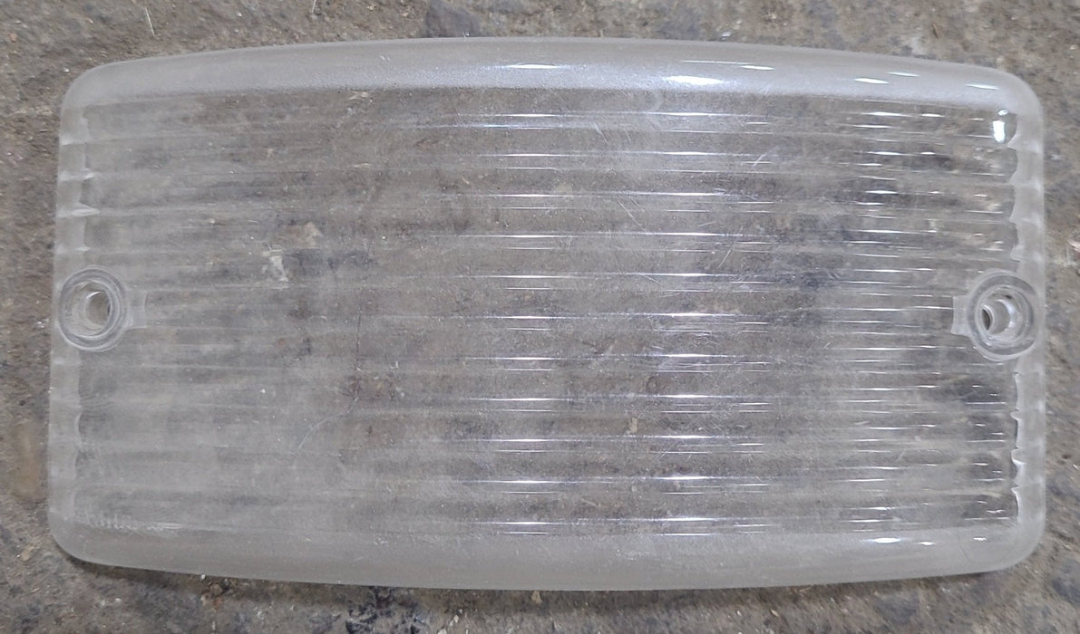 Used Porch Light Replacement Lens, Clear 5 1/2" X 2 3/4" - Young Farts RV Parts