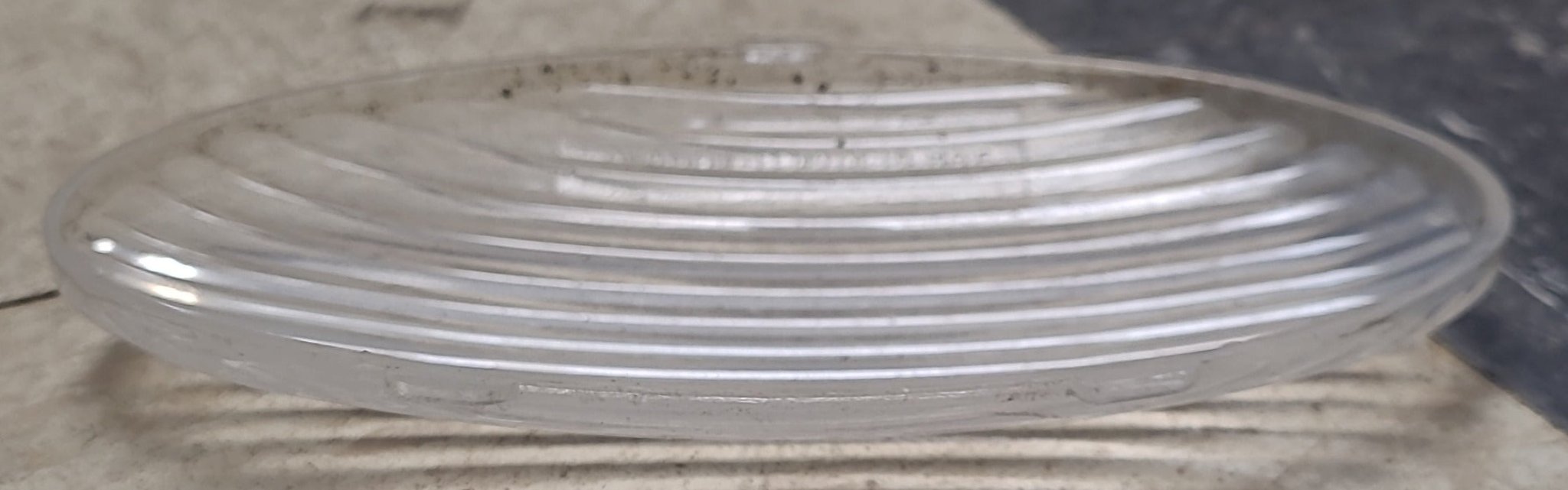 Used Porch Light Replacement Lens, Clear 5 1/2" X 2 3/4"