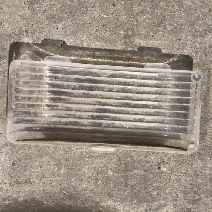 Used Porch Light Replacement Lens, Clear 5 1/4" X 2 1/4"