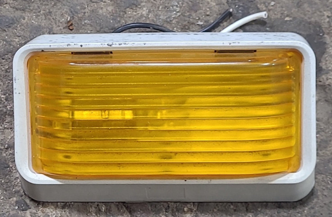 Used Porch Lights - Amber Lens - 6" X 3 1/2" - No Switch