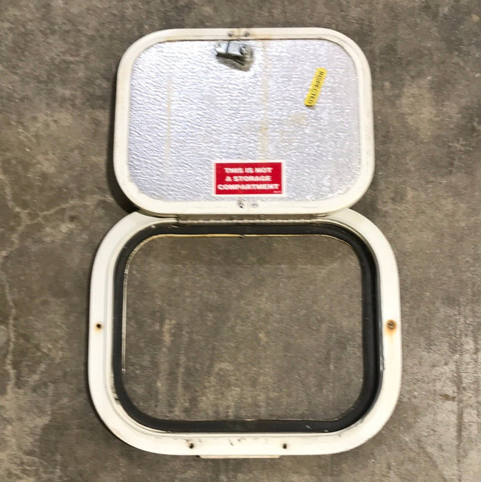 Used Radius Cargo / compartment Door 11 3/4" W x 9 1/4" L x 1/2" D
