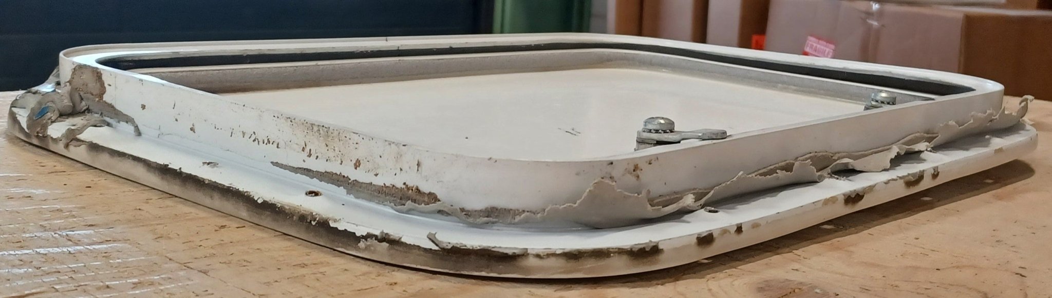 Used Radius Cargo / compartment Door 17 3/4" x 11 3/4" x 7/8" - Young Farts RV Parts