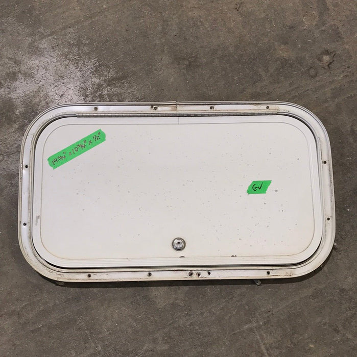 Used Radius Cargo / compartment Door 19 3/4" W x 10 3/4" L x 1/2" D