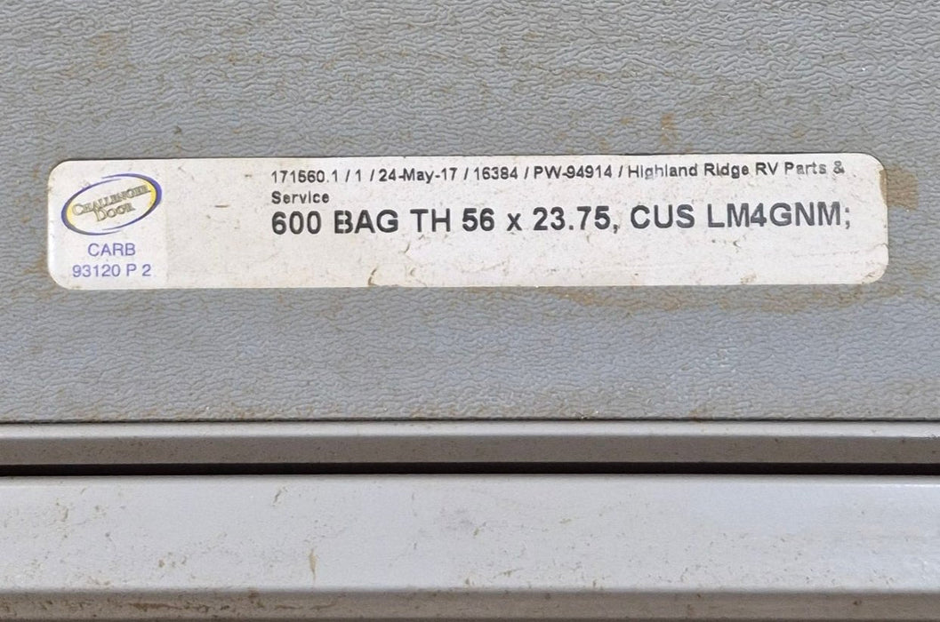 Used Radius Cargo Door 55 3/4" x 23 1/2" X 1 1/2" D