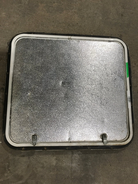 Used Radius Corner cargo door  23 3/4" W  x 21 3/4" H x  1/2" D