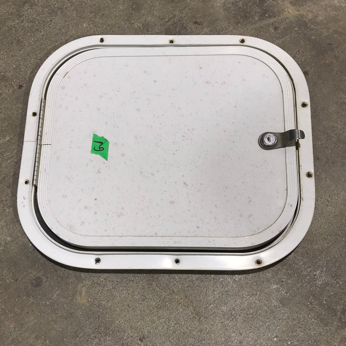 Used Radius Cornered Battery / Cargo Door 13 3/4" x 11 1/2" x 5/8 "D