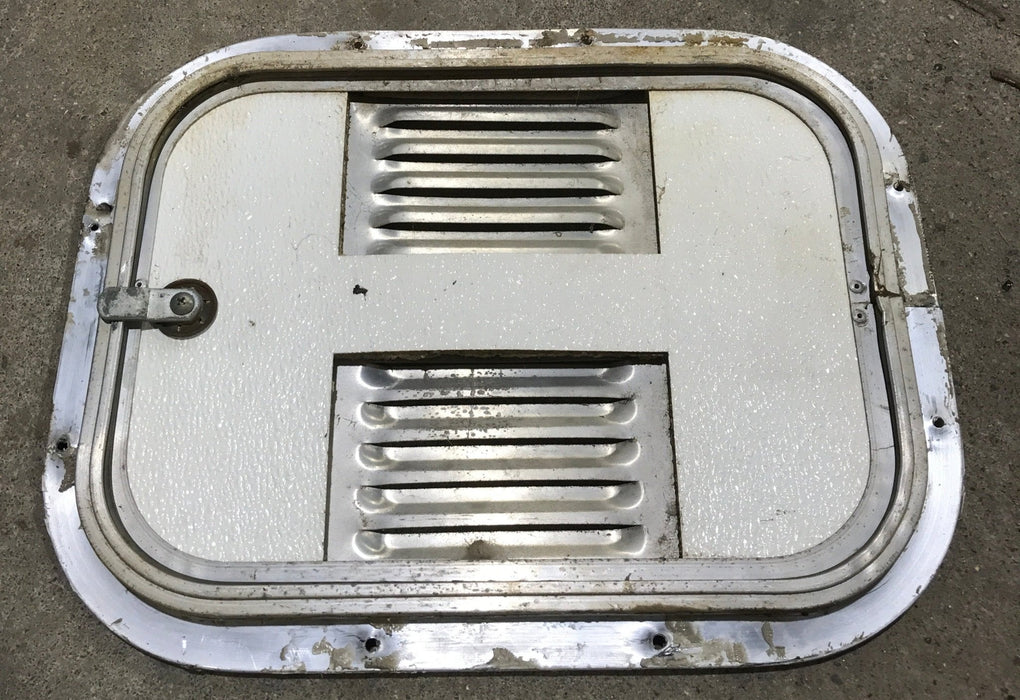 Used Radius Cornered Battery / Propane Cargo Door 14 1/2" x 11" x 3/4" D