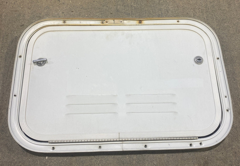 Used Radius Cornered Battery / Propane Cargo Door 18 3/4" x 11 3/4" x 3/4" D