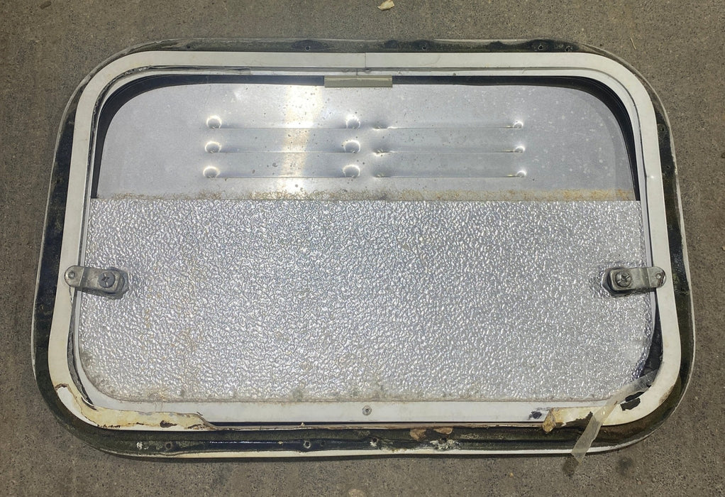 Used Radius Cornered Battery / Propane Cargo Door 18 3/4" x 11 3/4" x 3/4" D