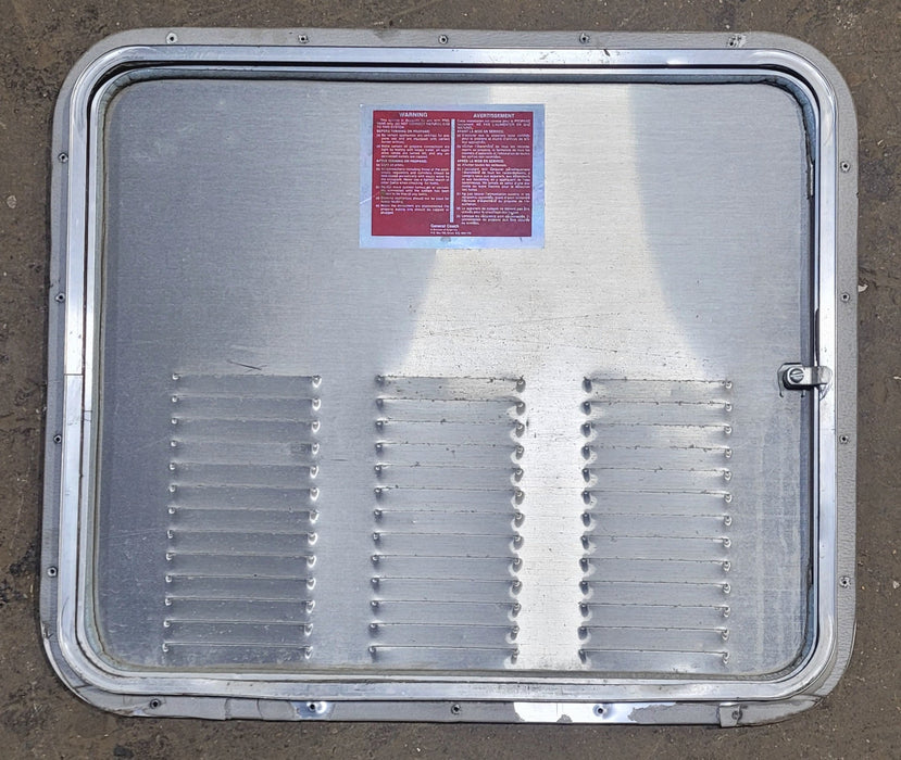 Used Radius Cornered Battery / Propane Cargo Door 25 3/4" x 21 7/8" x 3/4" D