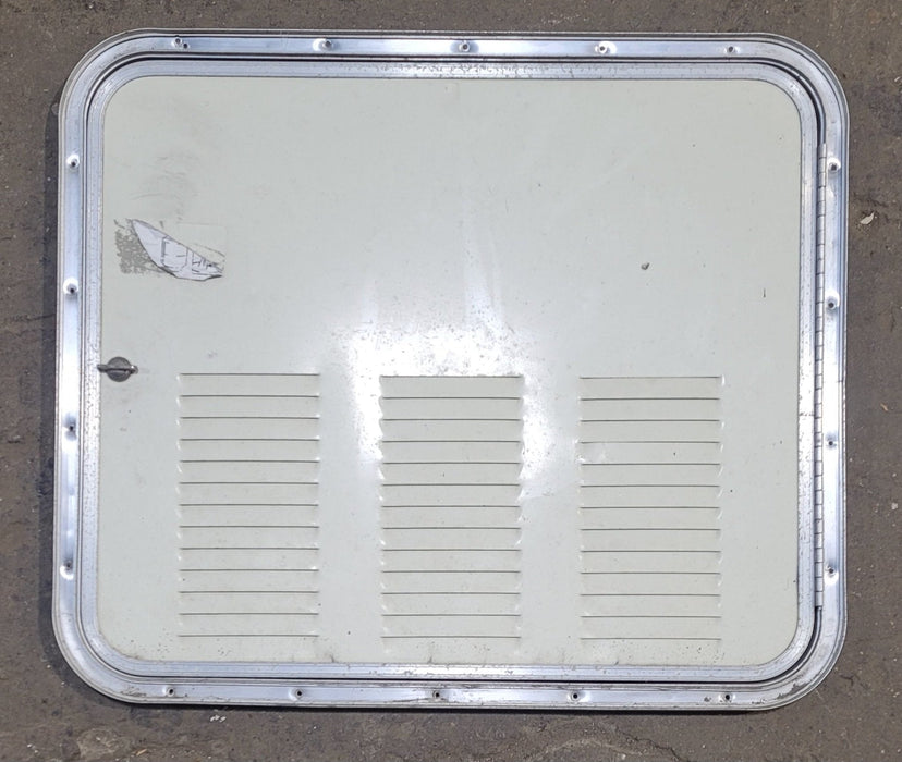 Used Radius Cornered Battery / Propane Cargo Door 25 3/4" x 21 7/8" x 3/4" D