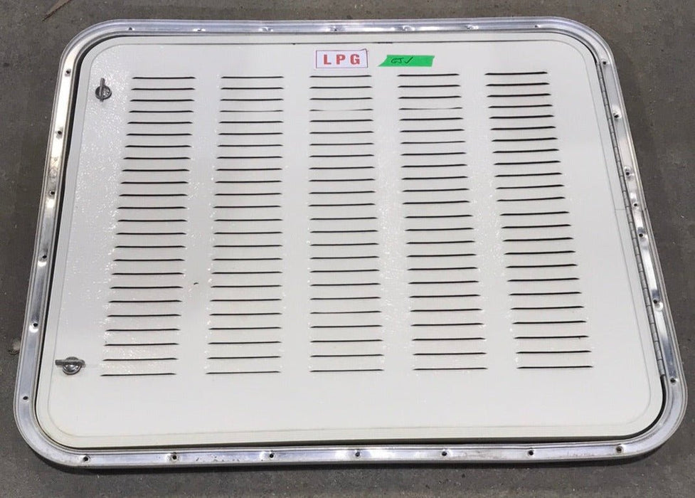 Used Radius Cornered Battery / Propane Cargo Door 27 7/8" W x 26" H X 3/4" D