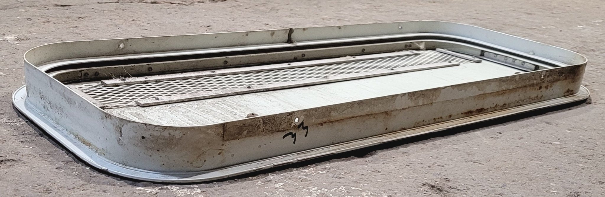 Used Radius Cornered Battery / Propane Cargo Door 29 3/4" x 12" x 1 3/4" D