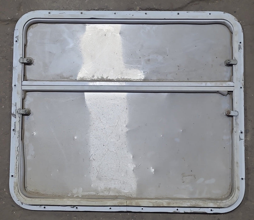 Used Radius Cornered Battery / Propane Cargo Door 29 3/4" x 25 3/4" x 3/4" D - Young Farts RV Parts