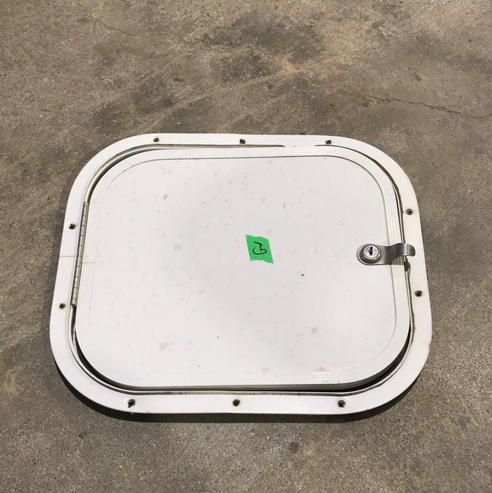 Used Radius Cornered Battery/Cargo Door 13 3/4" x 11 1/2" x 5/8 "D