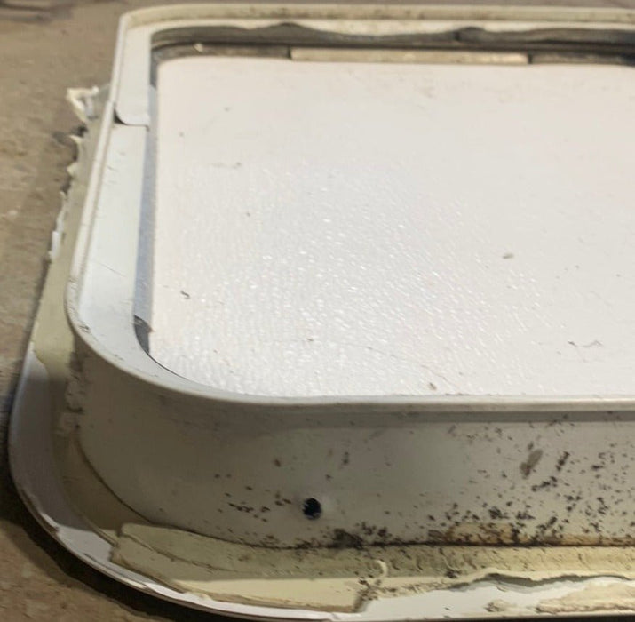 Used Radius Cornered Battery/Propane Cargo Door 22 3/8" x 16 3/4" x 2 "D - Young Farts RV Parts