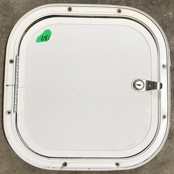 Used Radius Cornered Cargo Door 11 1/4" x 11 1/4" x 1/2"D