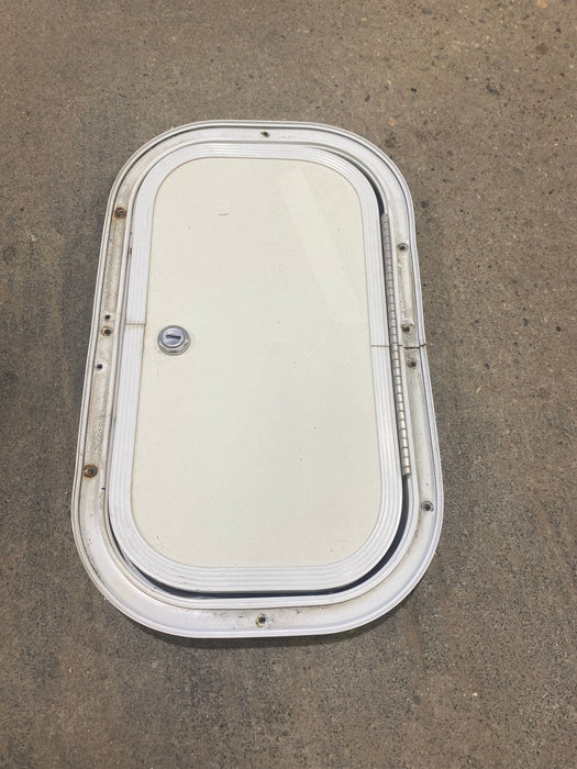 Used Radius Cornered Cargo Door 13 3/4" W x 7 3/4" H x 3/4" D